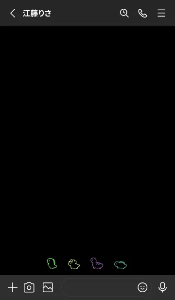 [LINE着せ替え] 小さな恐竜 / fluorescentの画像2