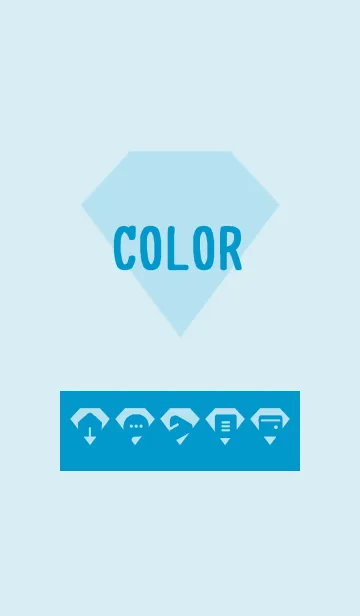 [LINE着せ替え] blue color Z12の画像1