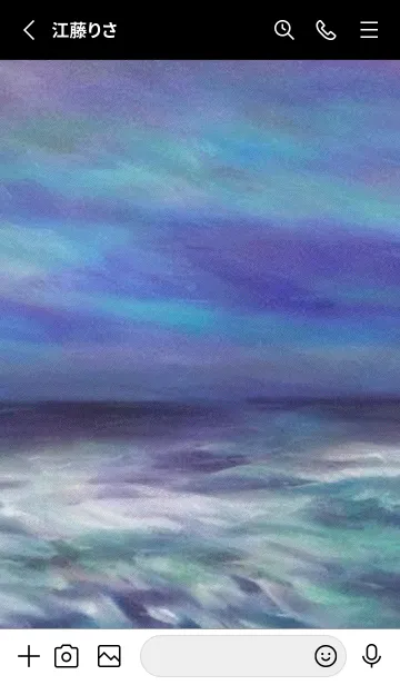 [LINE着せ替え] 夜の月と星の海 #DlBI_29。の画像2