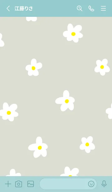 [LINE着せ替え] 白い花が舞う15の画像2