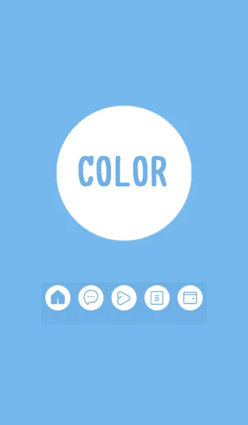 [LINE着せ替え] blue color A16の画像1