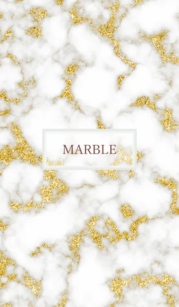 [LINE着せ替え] Marble White Gold 46の画像1