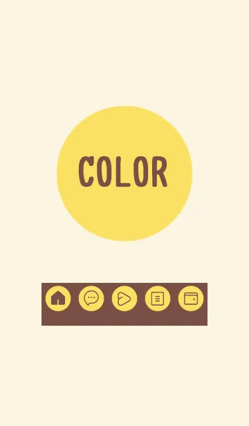 [LINE着せ替え] brown color A20の画像1