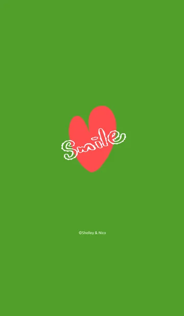 [LINE着せ替え] Smile Love J-Green (Ye2)の画像1
