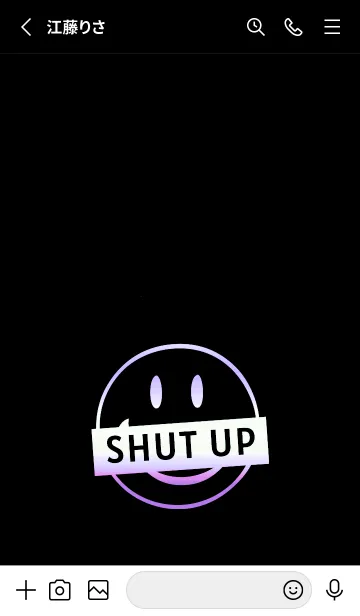 [LINE着せ替え] スマイル グラデーション 199の画像2