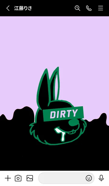 [LINE着せ替え] ダーティ ラビット 131の画像2