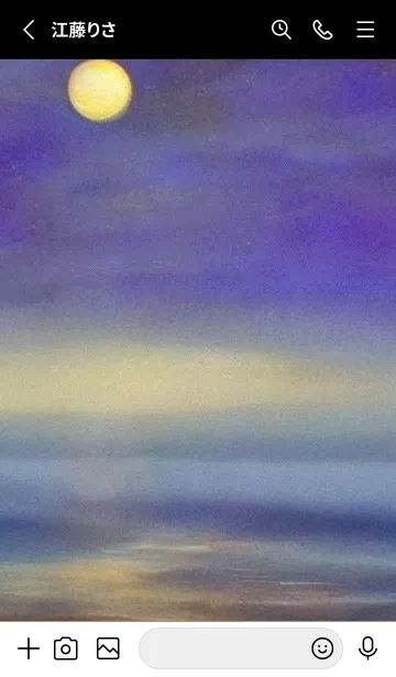 [LINE着せ替え] 夜の月と星の海 #DlBI_23。の画像2