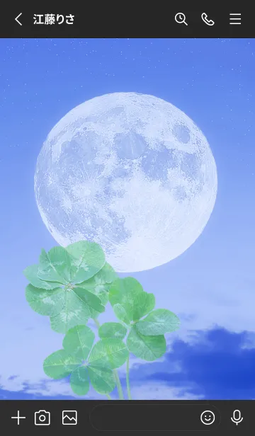 [LINE着せ替え] Lucky Clovers #Full Moon 1の画像2