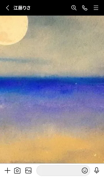 [LINE着せ替え] 夜の月と星の海 #DlBI_20。の画像2