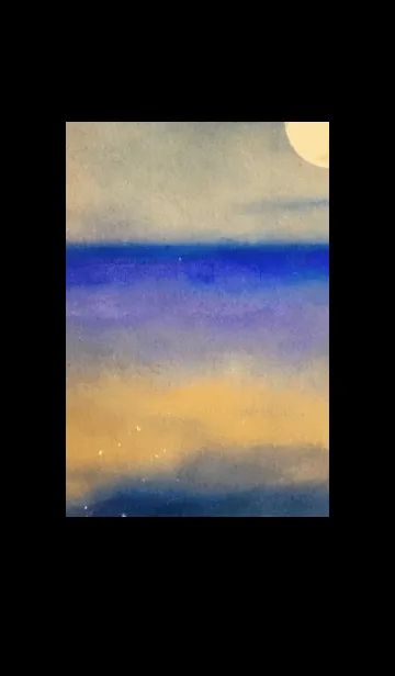 [LINE着せ替え] 夜の月と星の海 #DlBI_17。の画像1
