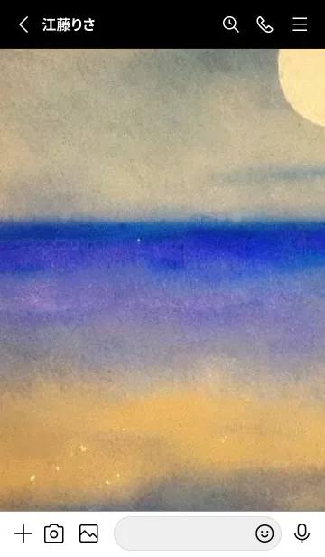 [LINE着せ替え] 夜の月と星の海 #DlBI_17。の画像2