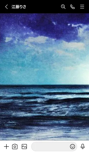 [LINE着せ替え] 夜の月と星の海 #DlBI_16。の画像2