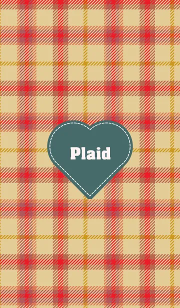 [LINE着せ替え] plaid & Heart 32の画像1