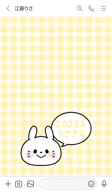 [LINE着せ替え] ずっと使える！うさぎ年着せかえ♡27の画像2