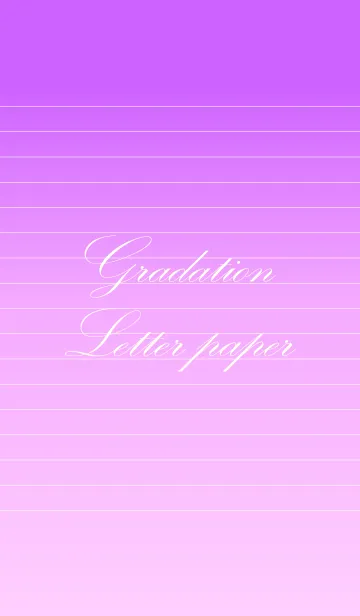 [LINE着せ替え] Gradation Letter paper - Purple 2 -の画像1