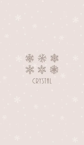 [LINE着せ替え] 結晶5<ベージュ>の画像1