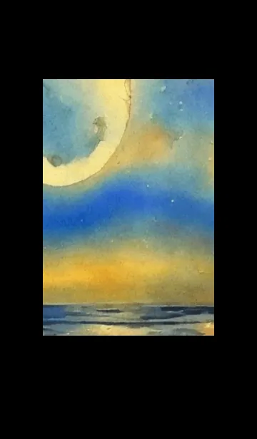 [LINE着せ替え] 夜の月と星の海 #DlC0_15。の画像1