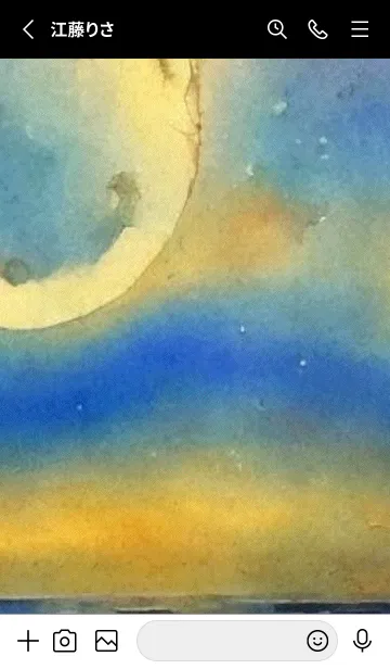 [LINE着せ替え] 夜の月と星の海 #DlC0_15。の画像2