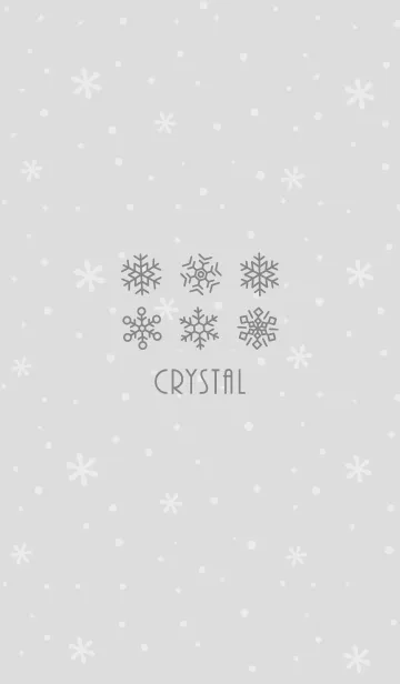 [LINE着せ替え] 結晶5<グレー>の画像1