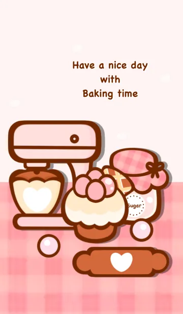 [LINE着せ替え] Wonderful baking timeの画像1