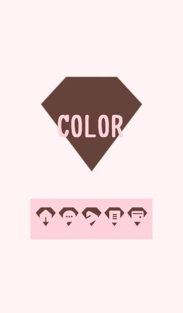 [LINE着せ替え] pink color Z13の画像1