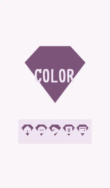 [LINE着せ替え] purple color Z13の画像1