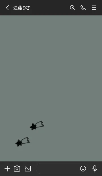 [LINE着せ替え] doodle stars(くすみ3-08)の画像2