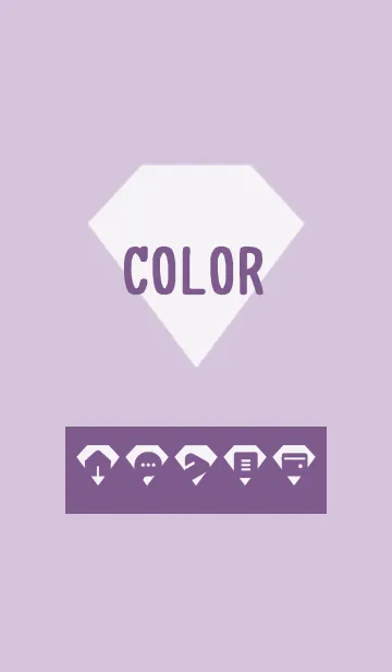 [LINE着せ替え] purple color Z15の画像1