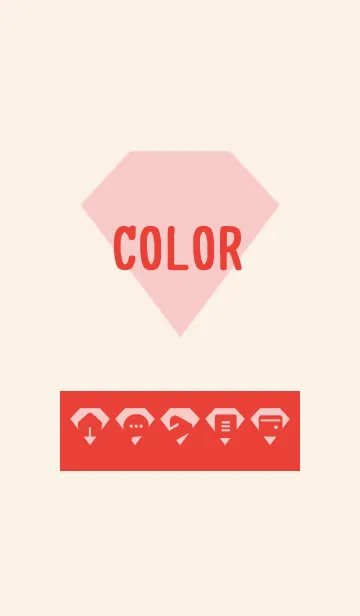 [LINE着せ替え] red color Z14の画像1