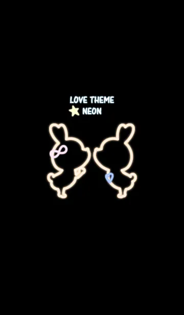 [LINE着せ替え] LOVE THEME NEON 28の画像1