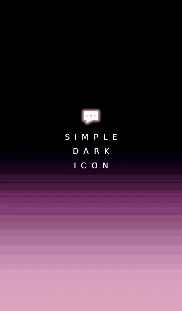 [LINE着せ替え] シンプル ダーク アイコン 85の画像1