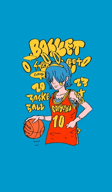 [LINE着せ替え] STREET BASKETBALL 01 blueの画像1