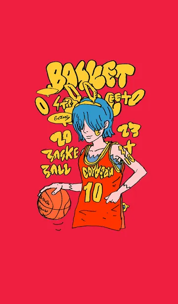 [LINE着せ替え] STREET BASKETBALL 01 redの画像1