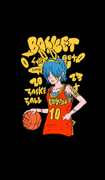 [LINE着せ替え] STREET BASKETBALL 01 blackの画像1