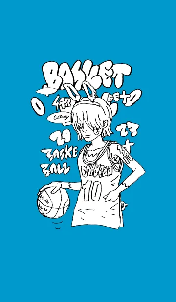 [LINE着せ替え] STREET BASKETBALL 01b blueの画像1