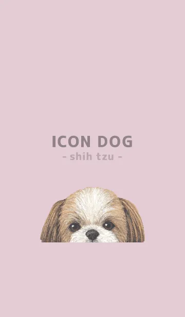 [LINE着せ替え] ICON DOG - シーズー - PASTEL PK/03の画像1