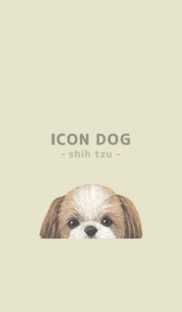 [LINE着せ替え] ICON DOG - シーズー - PASTEL YE/03の画像1