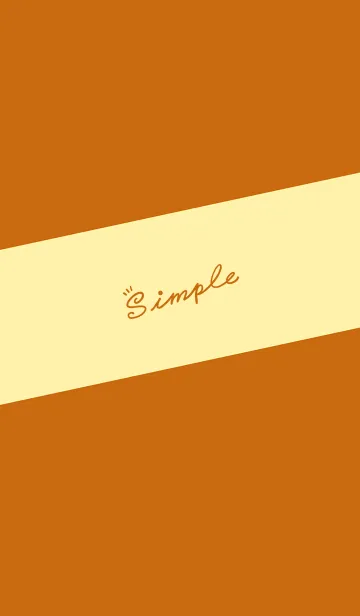 [LINE着せ替え] Simple Lines J-Pale Yellow (Br5)の画像1