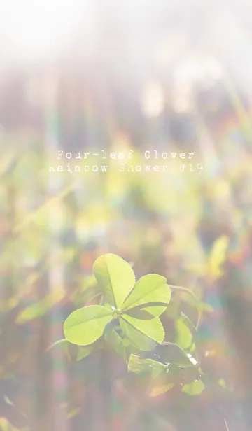 [LINE着せ替え] 四つ葉のクローバー Rainbow Shower #19の画像1