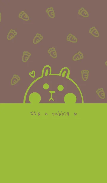 [LINE着せ替え] Bunny and Carrot J-Red Bean Matcha (Gr3)の画像1