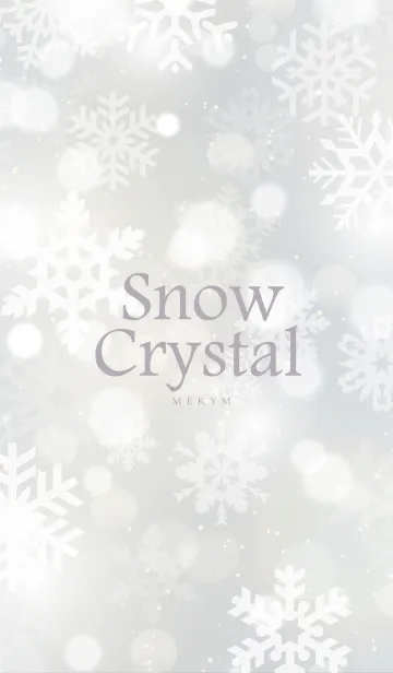 [LINE着せ替え] Snow Crystal-WHITE.MEKYM 22の画像1