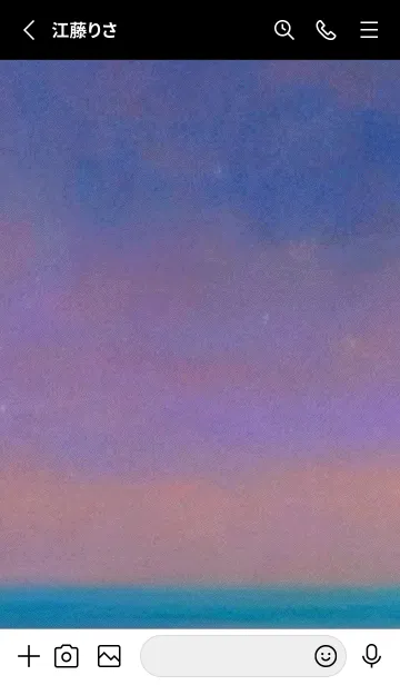 [LINE着せ替え] 夜の月と星の海 #DlC0_22。の画像2