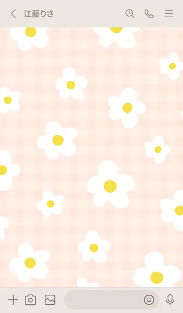 [LINE着せ替え] 北欧風 白い花13の画像2