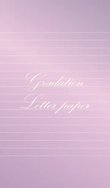 [LINE着せ替え] Gradation Letter paper - Purple 3 -の画像1