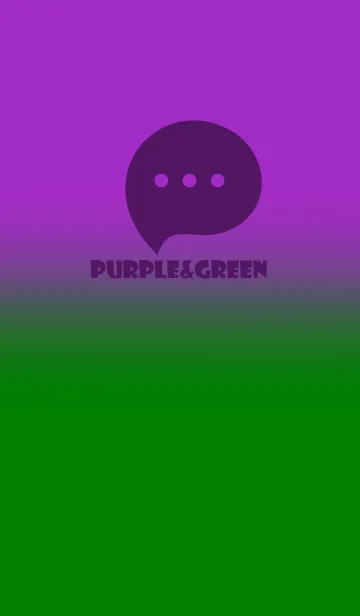 [LINE着せ替え] Green & Purple  V4 (JP)の画像1