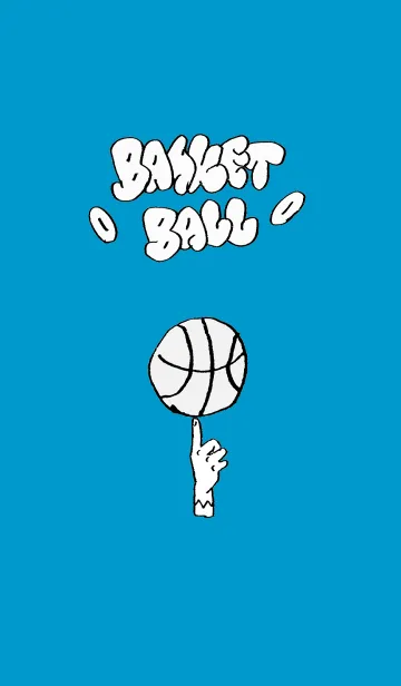 [LINE着せ替え] STREET BASKETBALL 02b bluewhiteの画像1