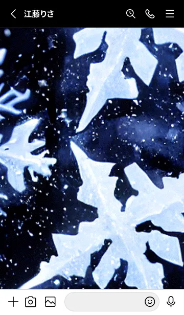 [LINE着せ替え] 雪の結晶#aa_10。の画像2
