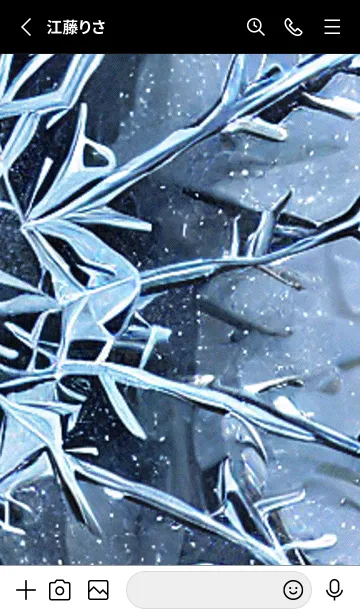 [LINE着せ替え] 雪の結晶#aa_9。の画像2