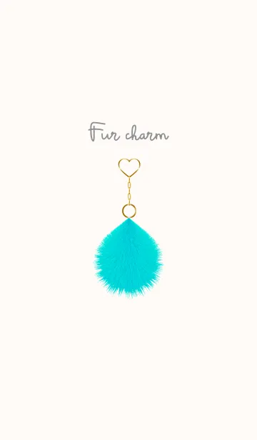 [LINE着せ替え] Fur charm blue 15の画像1