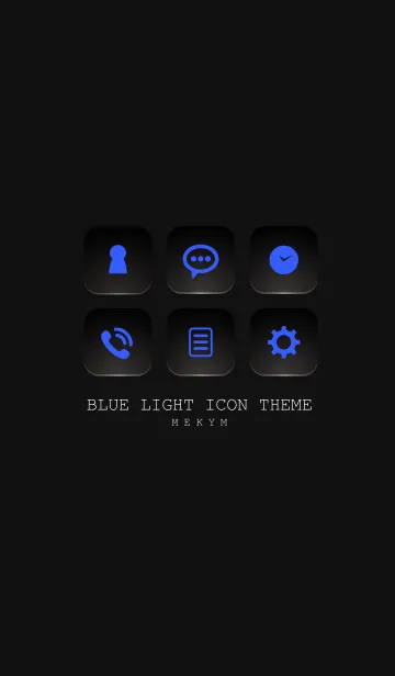 [LINE着せ替え] BLUE LIGHT ICON THEME-SWITCH 19の画像1